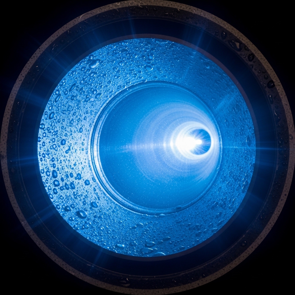 After — clean pipe after hydro jetting